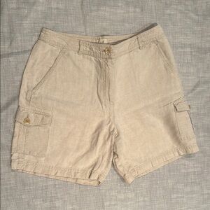 JJill linen Cargo Shorts